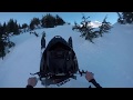 INSANE! Super steep snowmobile hill climb FAIL (polaris axys) Alaska