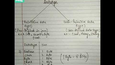 Datatypes for class 9 & 10 for ICSE board