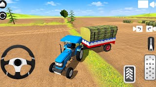 Sonalika Tractor Driving 🚜|Indian Tractor Simulator Game 🚜||Tractor Trolley Farming Gameplay screenshot 1