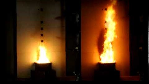 Effect of Heat Release Rate on Diffusion Flame Height (25 kW vs 75 kW) - FPE Teaching Tool