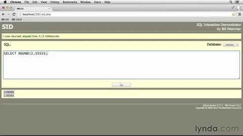 SQL Tutorial -   Rounding numbers