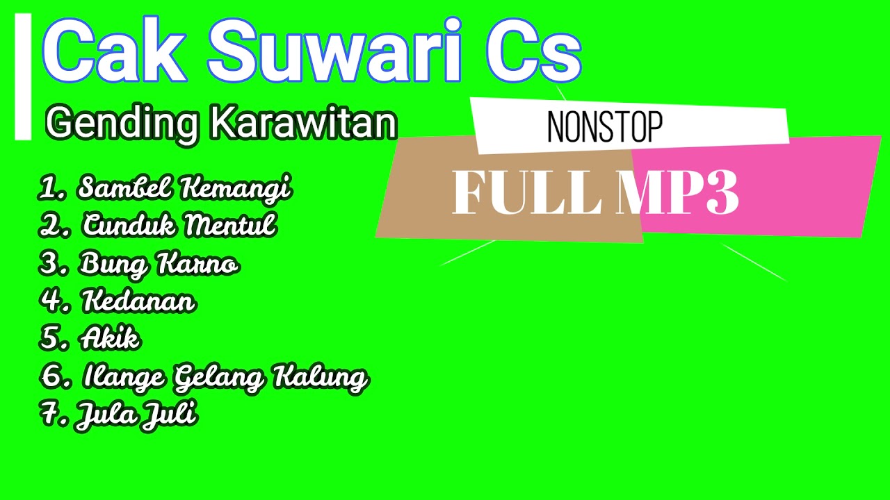 gending jawa jula juli jawa timuran tretek Cak Suwari | Sambel Kemangi