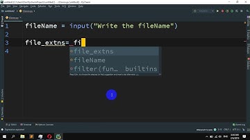 How to extract extension from filename in python
