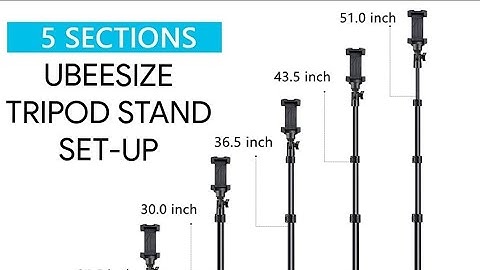 HOW TO SET UP UBEESIZE 51"EXTENDABLE TRIPOD STAND FOR CELL PHONES AND CAMERAS #ELIEANDMEVIDEOS