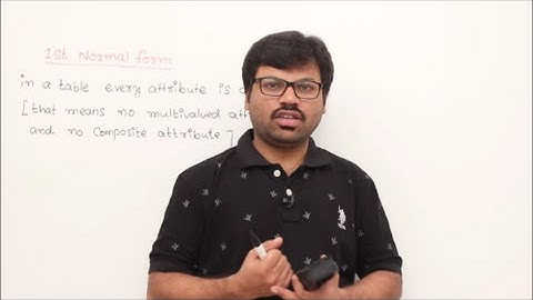 Normal Forms 1NF,2NF,3NF,BCNF