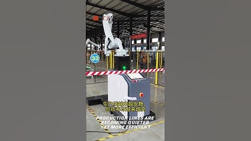 Production lines are becoming quieter yet more efficient #robotic #machine