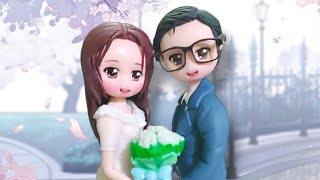 Wedding Cake Topper Clay Figure (Part 1:The Bride)🥰
