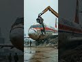 Aircraft Recycling Process #factoryprocess #howitsmade #aivideo #aviation