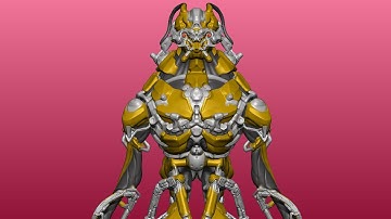 Fixing a Robot- Zbrush hard Surface techniques Part 5: Mechanical Chest Details