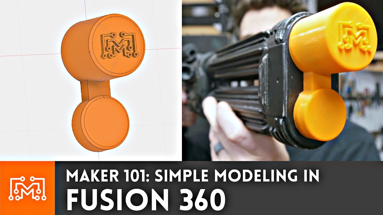 Fusion 360: Making a simple object for 3D printing // Maker 101 | I To Make Stuff - YouTube