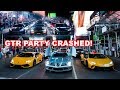 CRASHED THE GTR MEET UP IN SOME SUPER CARS! *time square*