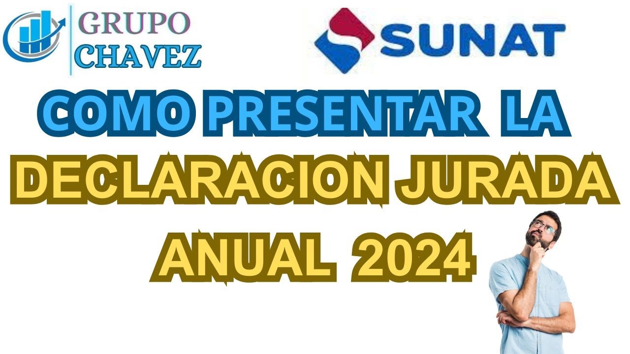 DECLARACION JURADA ANUAL 2024 - FORMULARIO VIRTUAL 710 SUNAT - YouTube