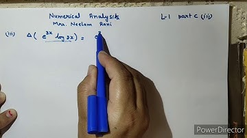 Numerical Analysis lecture 1(part C)|B.Sc.|Finite difference operators and their relations|