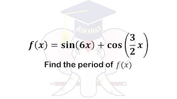 Explanation of finding the period of trigonometric functions added together or subtracted.