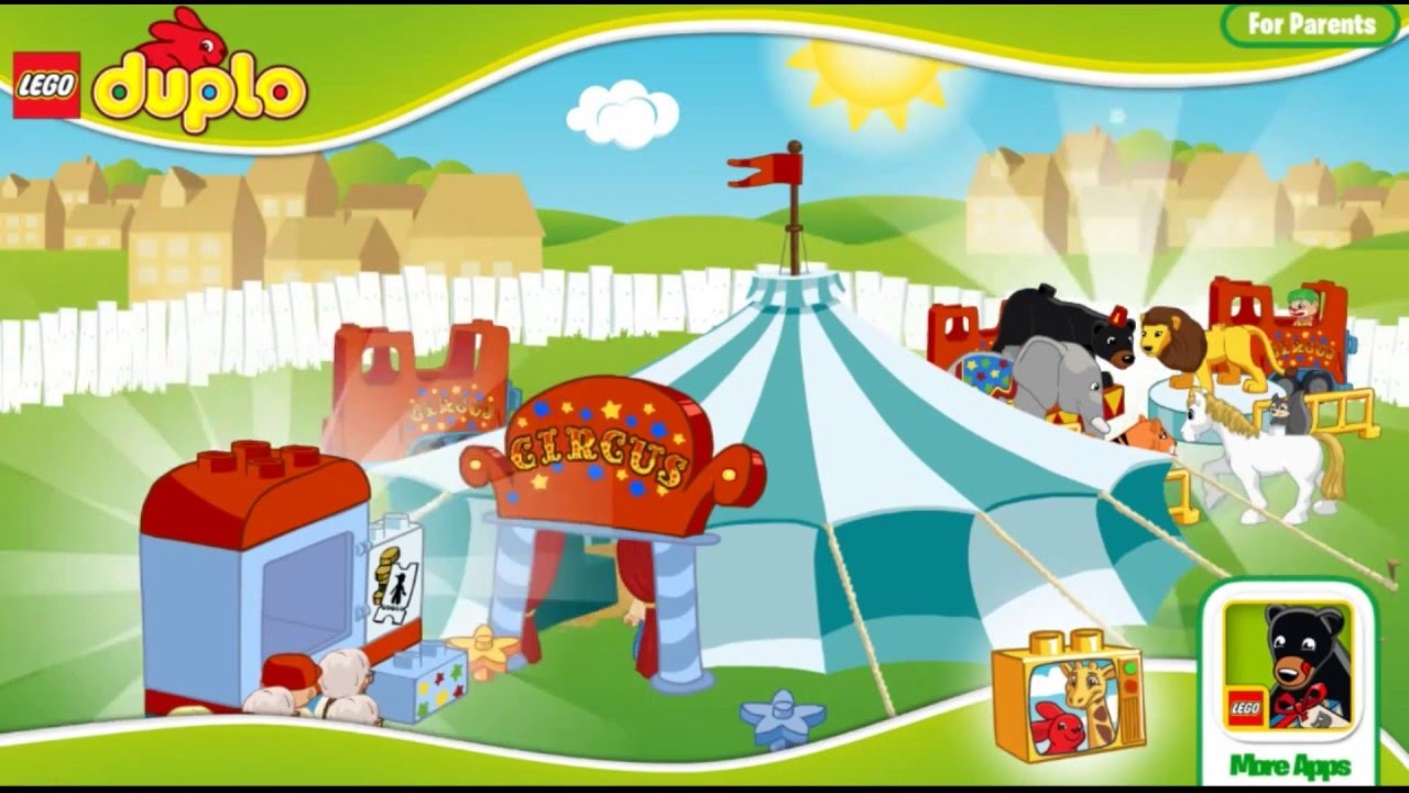 мультики для детей МУЛЬТ ИГРА lego duplo circus Лего игры Цирк 