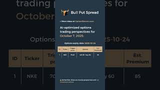 Top options trading ideas for October 7, 2025 - Bull Put Spread