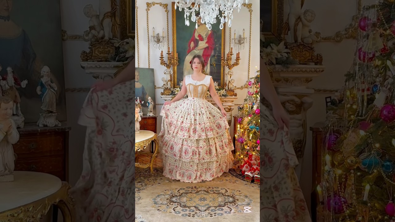 Getting dressed Christmas 1850s #christmas #victorian #vintage