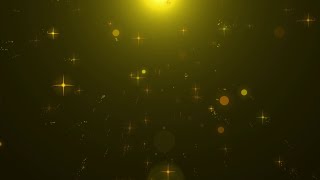Beautiful Golden Star particles Glitter| 1 hour loop animation
