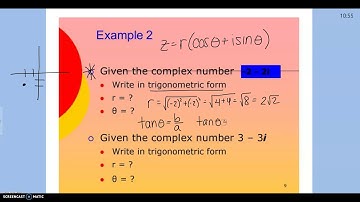 Converting Complex Numbers Standard to Trig. Form