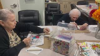 Coloring in Creative Ways Craft Room | Transitional Memory Care at Chateau Madeleine, Melbourne FL
