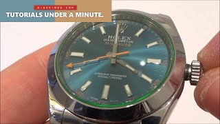 How to Change the Time on a Rolex Milgauss