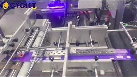 How to Print QR Code Bar Code on Film Packaging Box by CYCJET UV High-resolution Inkjet Printer