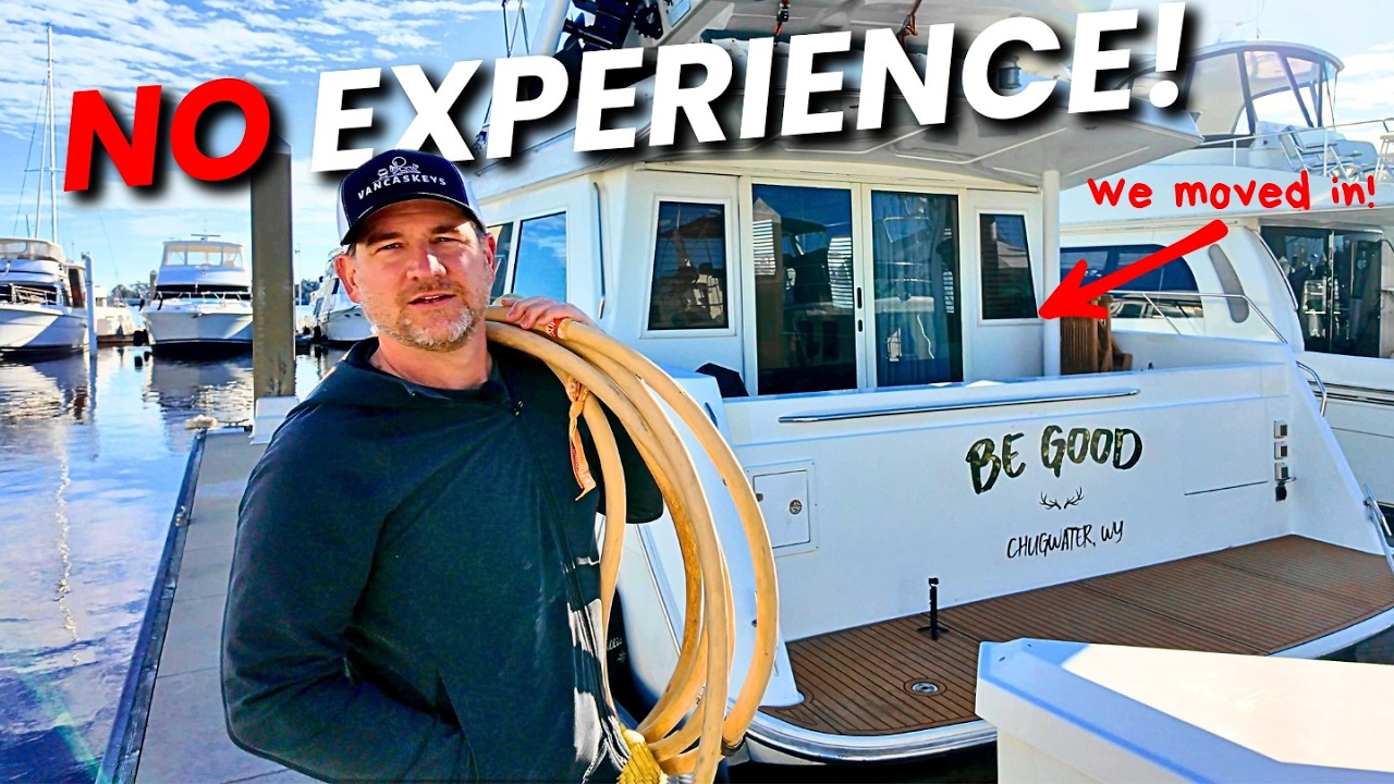 FIRST TIME Driving 48-Foot Yacht (We Live in a Van)
