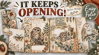 Easy Flip & Flutter Folio for Junk Journals | It keeps opening!