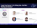 Lineaje Forum Panel Session 1:  AI is Writing Code—But Who’s Watching the Machines