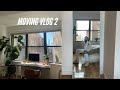 Moving Vlog 2: Getting my new rug, desk, arch mirror and TV console + cook a Blue Apron Meal with me
