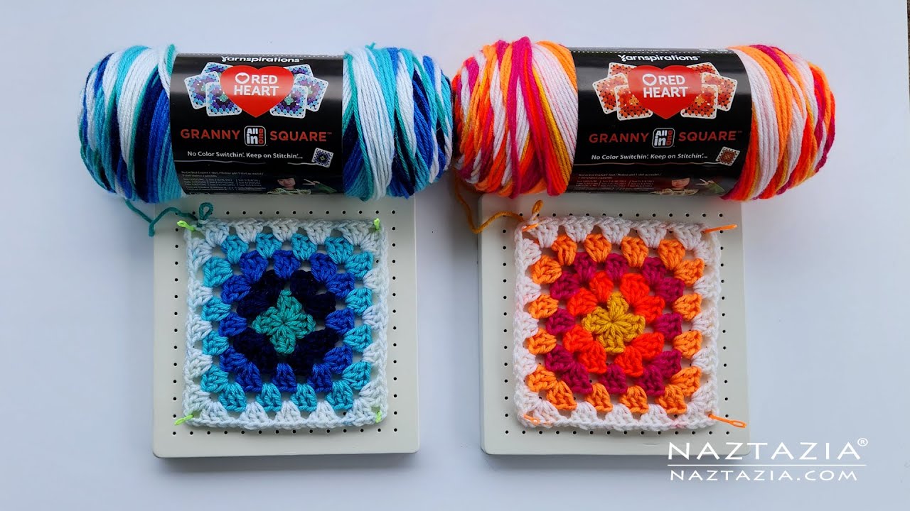 Red Heart All In One Granny Square Yarn - an HONEST Review 