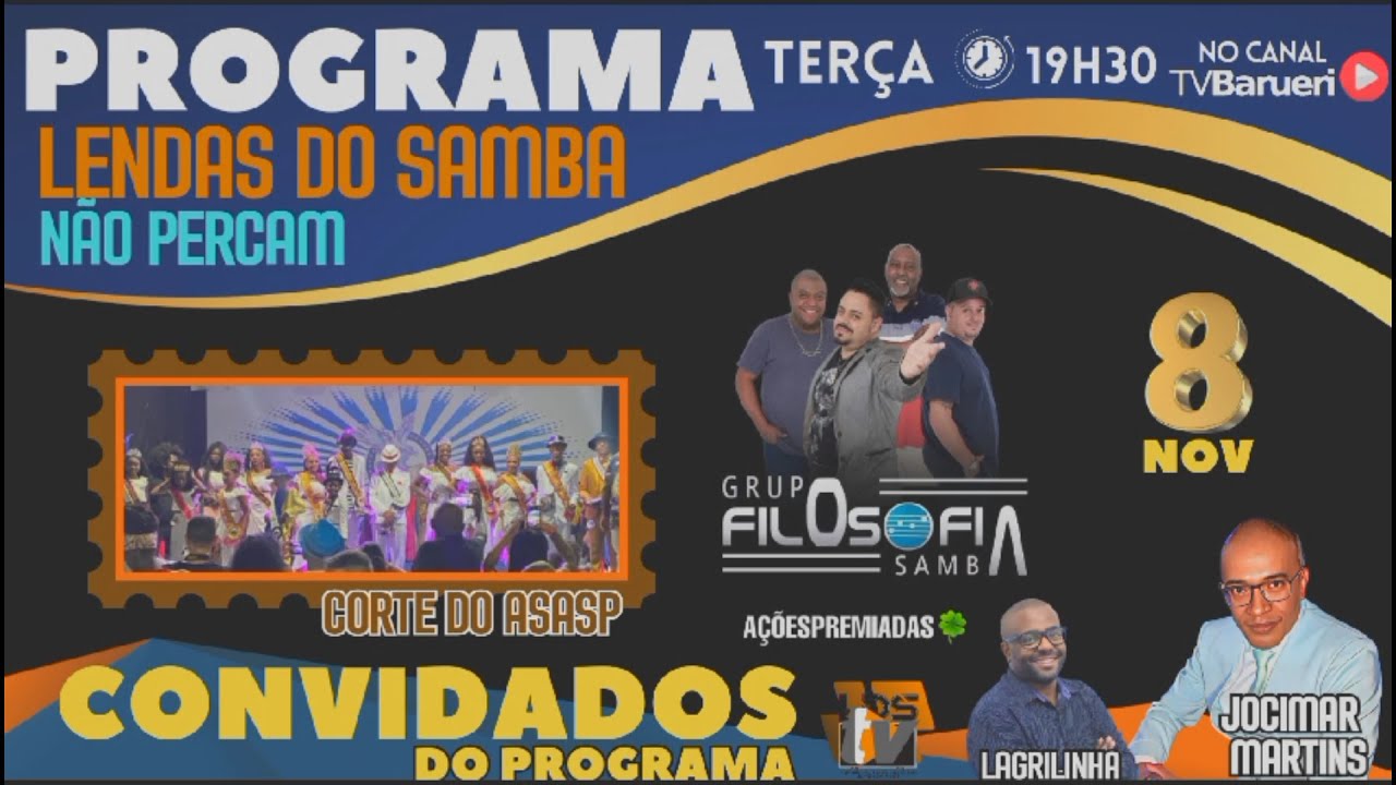 Grupo Filosofia Samba | Programa Lendas Do Samba