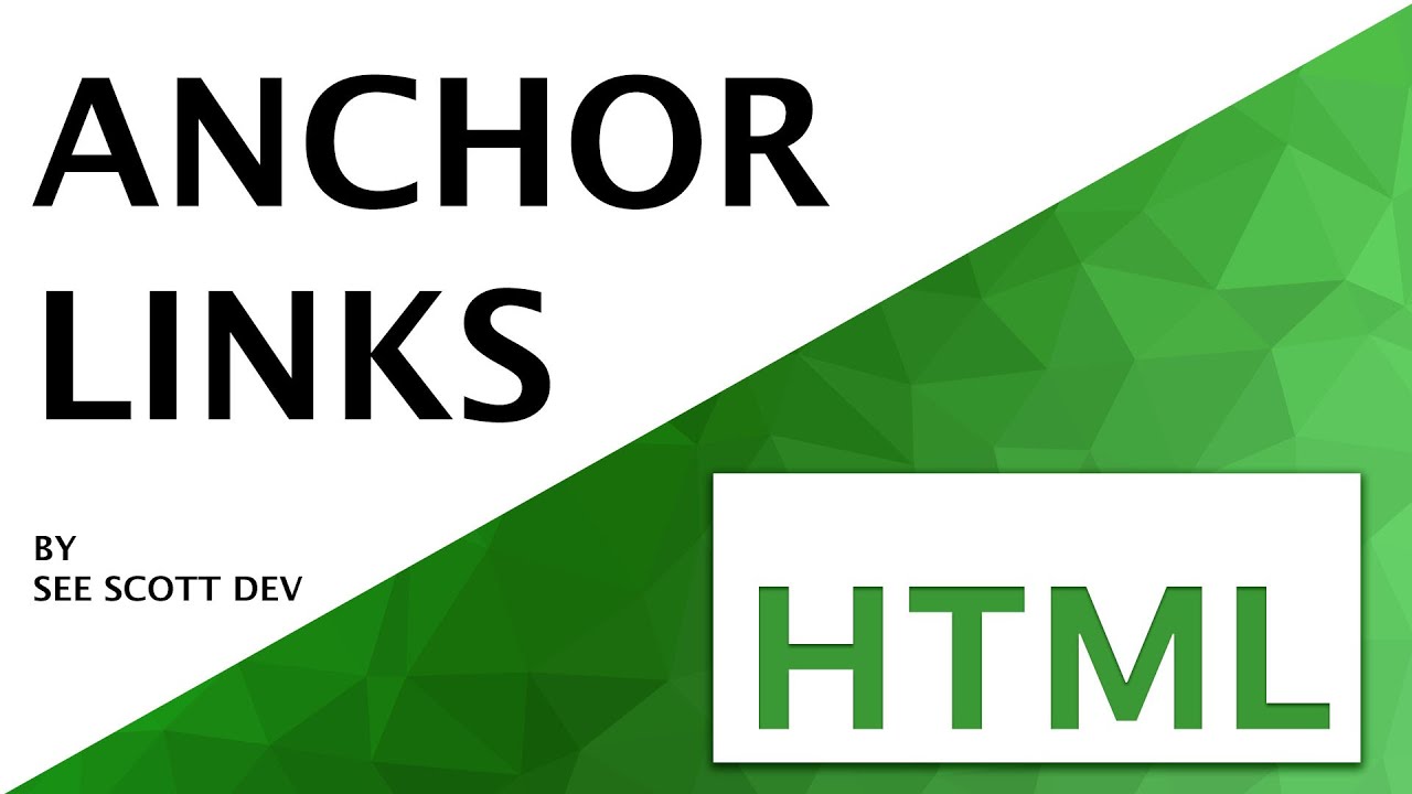 HTML Anchor Links | HTML Step by Step Beginners Course
