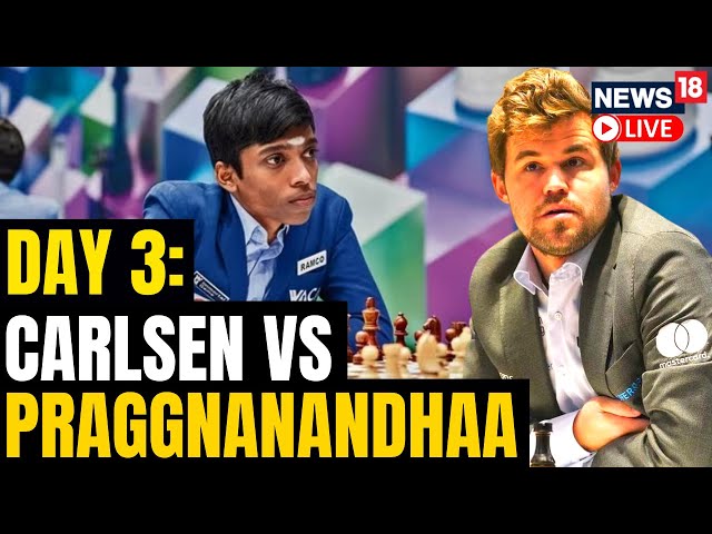 Praggnanandhaa vs Carlsen Final Highlights, Round 2 Chess World