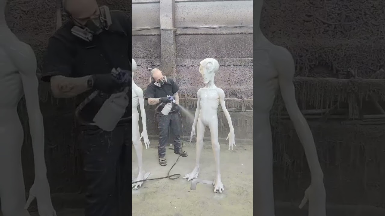 Alien Standing Display in Paint at Distortions Unlimited