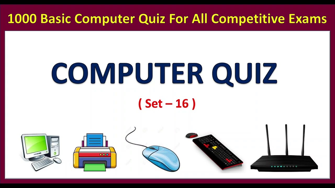 20 Computer MCQs for SSC, CCC, Railway, Police Exam (Set - 16) | Practice & Learn Fast