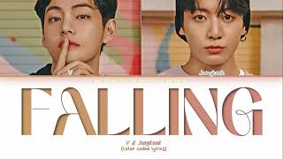 V &amp; Jungkook - Falling Color Coded Lyrics