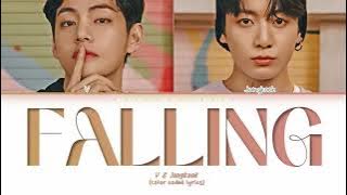 V & Jungkook - Falling (Color Coded Lyrics)