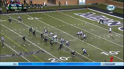 10/31/2013 Rice vs North Texas Football Highlights