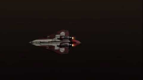CGI Delta-7 Aethersprite-class Light Interceptor -RED