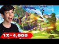 1 Elimination = 4,000 VBucks with My Little Brother! (Fortnite Challenge)