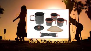 Docooler Alluminum Camping Accessories Coffee Tea Pot Alcohol Stove