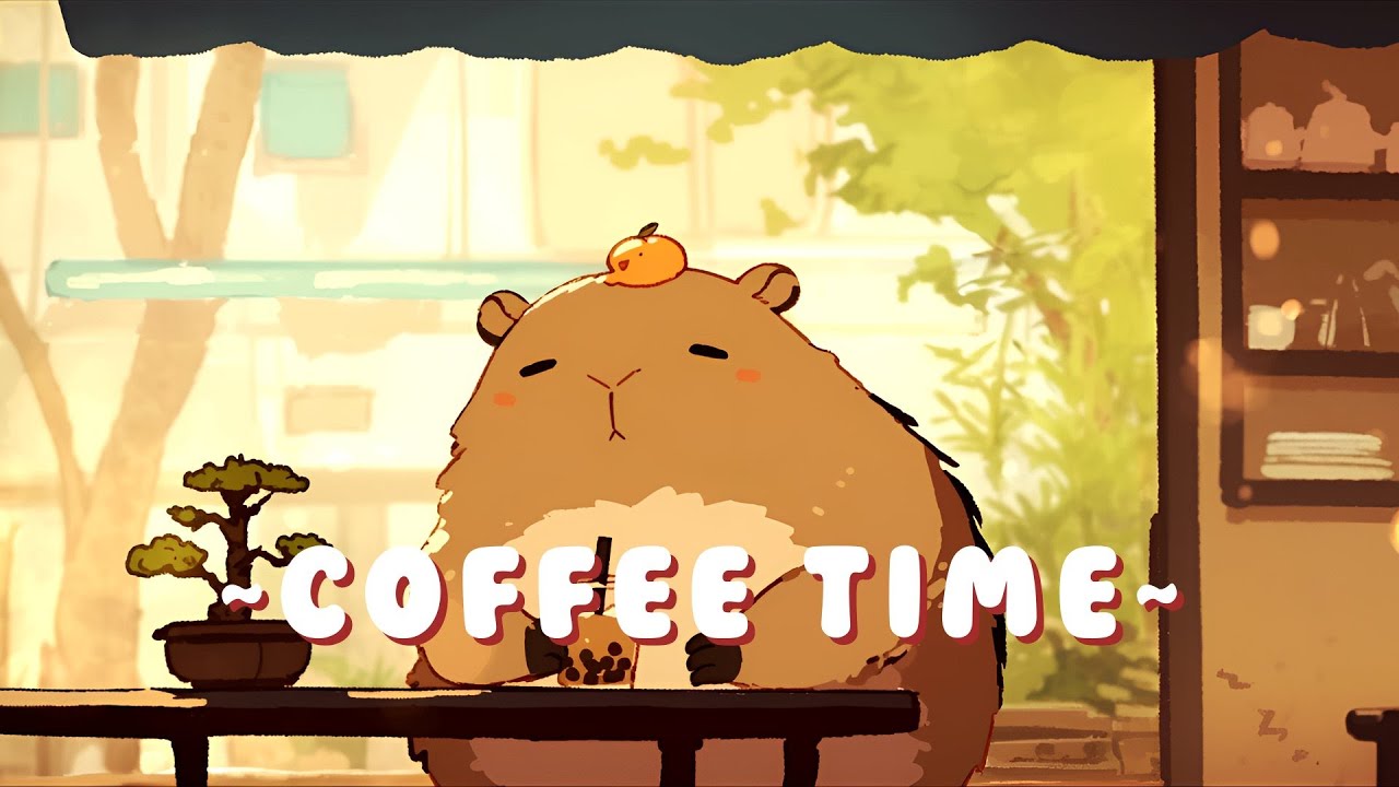Capybara Lofi Radio - Calming Beats & Melodies ~ Warm Feelings ~ 🦫 🌿 ☕