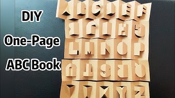 DIY one-page ABC pop-up book
