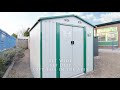 8ft x 6ft steel shed from sheds direct ireland