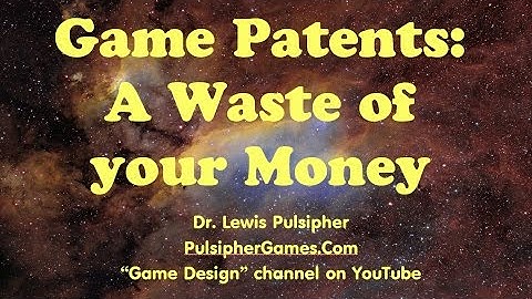 Game Patents - A Waste of Your Money