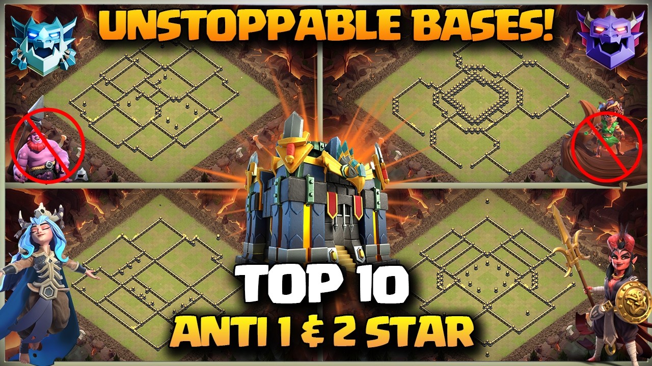 TOP 10 TH17 WAR BASE! New Th17 Bases🔥Th17 Anti Thrower & Anti Root Rider Bases + Th17 vs Th18 Attack