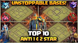 TOP 10 TH17 WAR BASE! New Th17 Bases🔥Th17 Anti Thrower & Anti Root Rider Bases + Th17 vs Th18 Attack