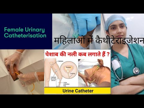 Foley Female Female Foley's catheterization procedure in Hindi? Female Foley's ...