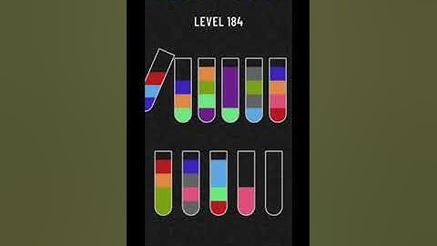Water sort puzzle level 184